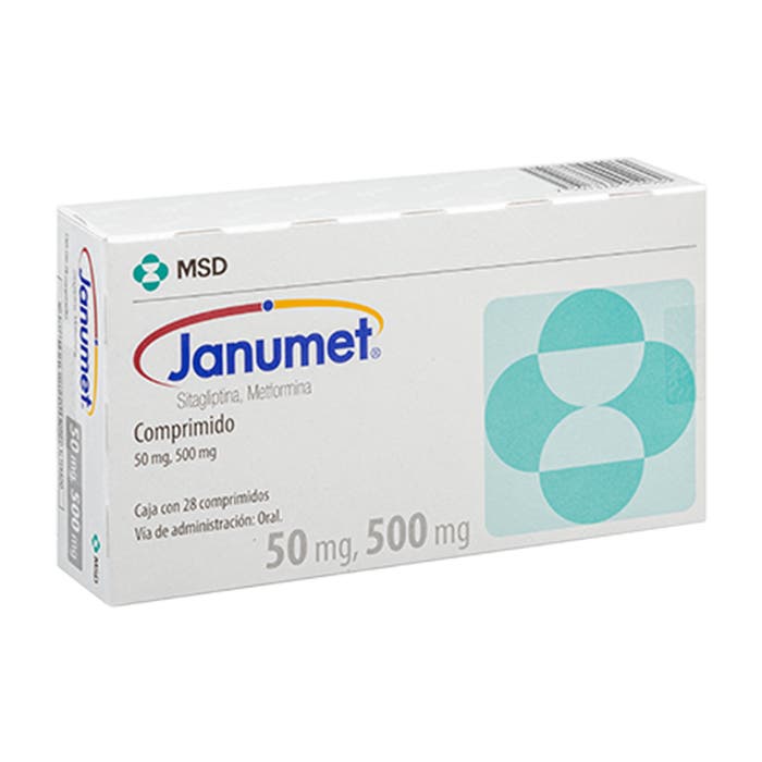 Janumet 50/500 mg Oral 28 comprimidos