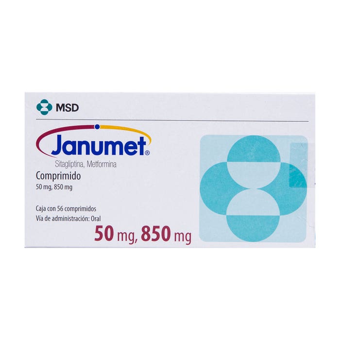 Janumet 50/850 mg Oral 56 comprimidos