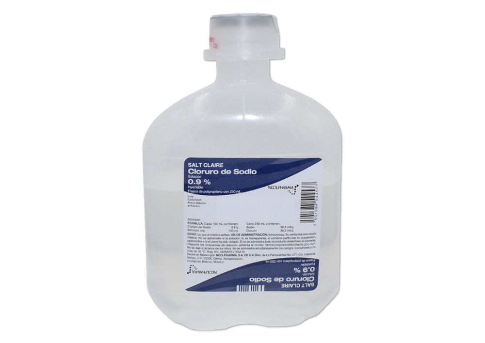 SUERO CLORURO DE SODIO 1 FCO 0.9%/250ML