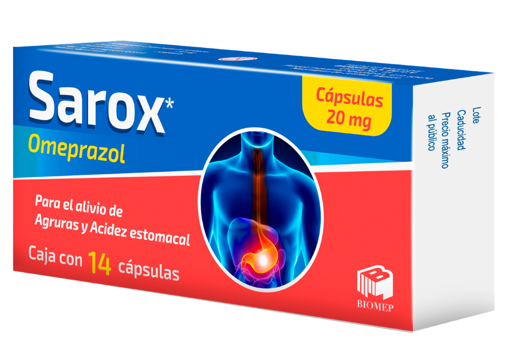 SAROX 14 CAPS 20 MG