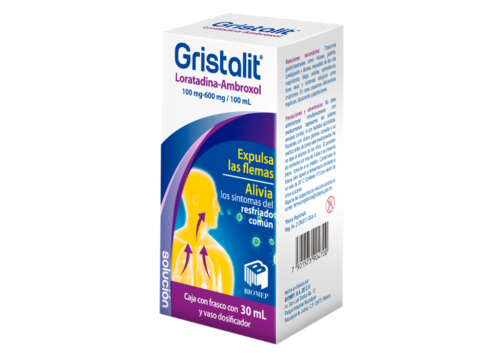 GRISTALIT 1 JBE 600/100MG/30 ML