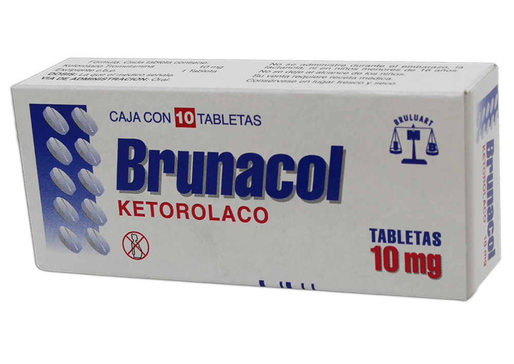 BRUNACOL 10 TAB 10 MG
