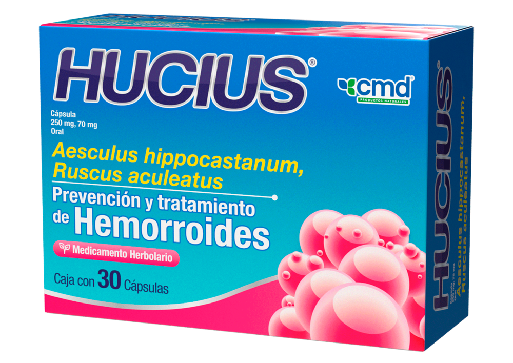 HUCIUS 30 CAPS 250/70 MG