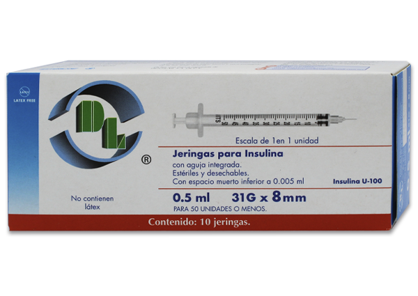 JERINGA INSULINA 10 JERS 31X8MM/.5 ML
