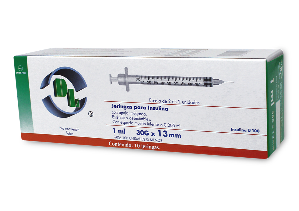 JERINGA INSULINA 10 JERS 30X13MM/1 ML