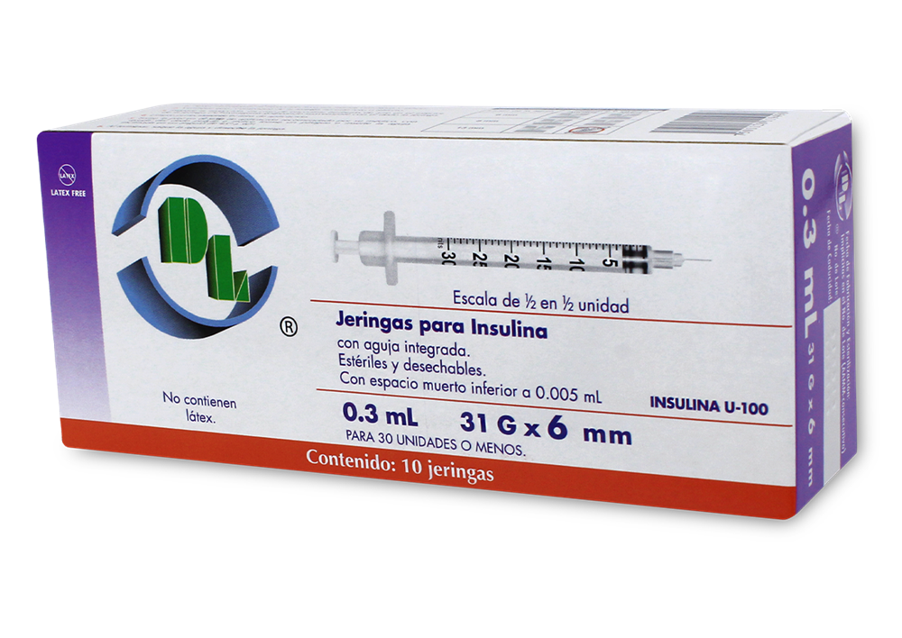 JERINGA INSULINA 10 JERS 31X6MM/.3 ML