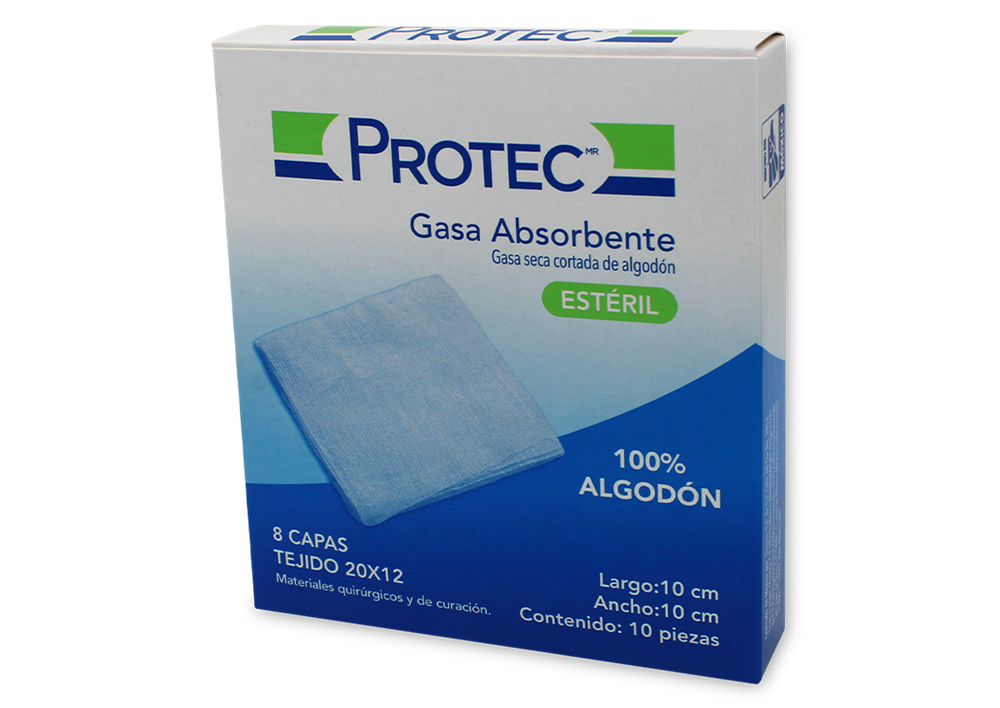 GASA PROTEC ESTERIL 10 GASA 10CMX10 CM