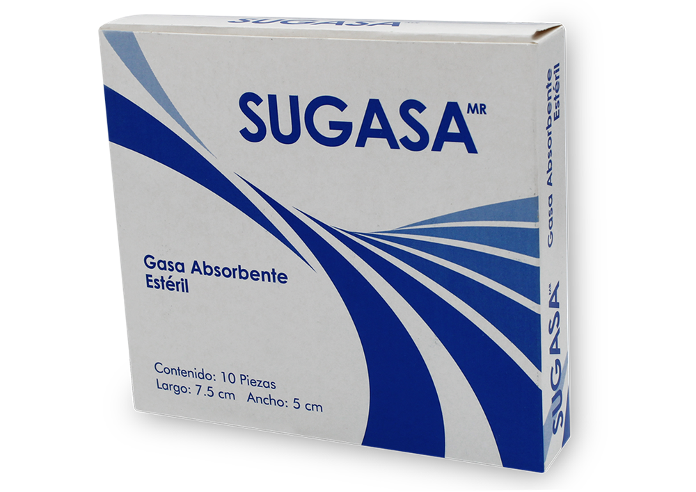 GASA ESTERIL SUGASA 10 GASA 7.5CMX5 CM