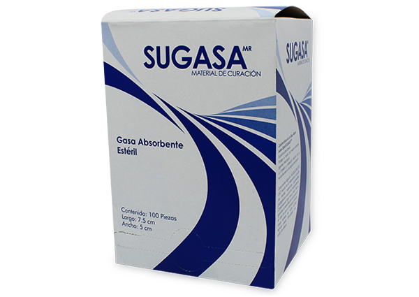 GASA ESTERIL SUGASA 100 GASA 7.5CMX5 CM
