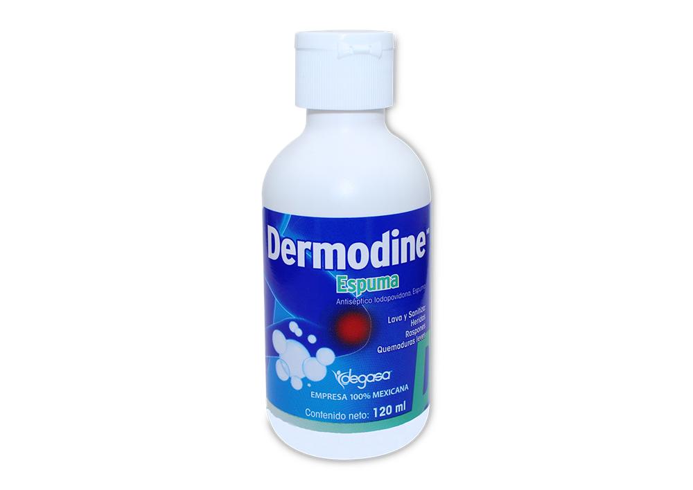 DERMODINE ESPUMA 1 SOL 120 ML 8 MG