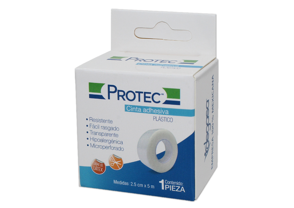 TELA ADHESIVA PLAST 1 PZA 2.5CM X 5M