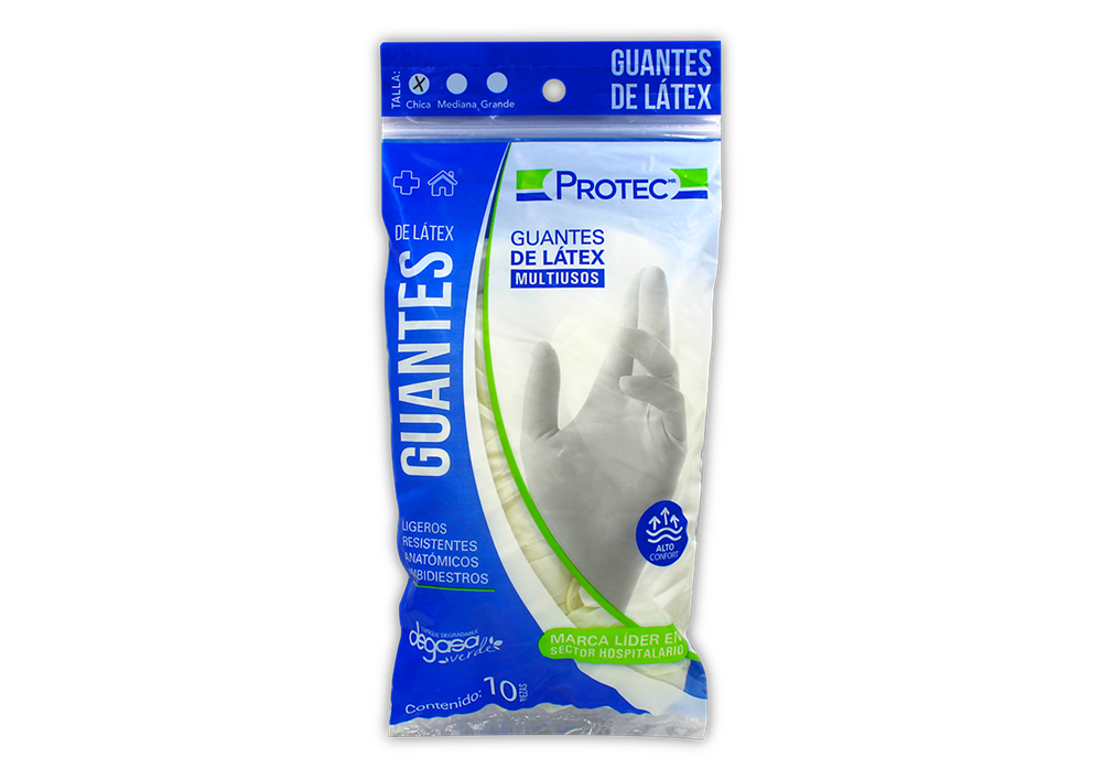 GUANTE LATEX CH NO ESTERIL 1 BOL 10 PZA