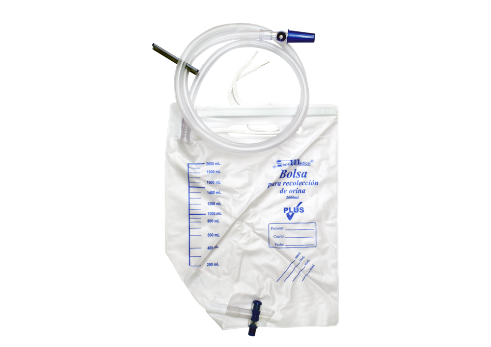 BOLSA RECOLECTORA DE ORINA 1 PZA 2000 ML