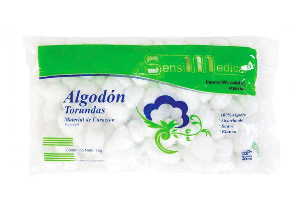 ALGODON TORUNDAS 1 BOL 75 G