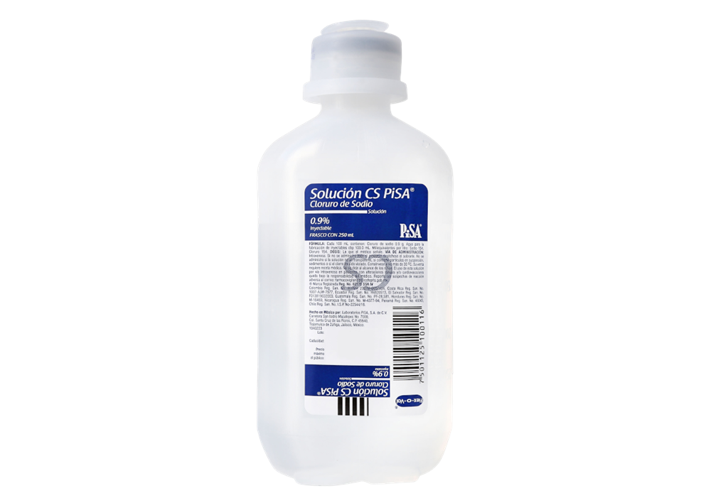 SOLUCION CLORURO DE SODIO 0.9%/250 ML
