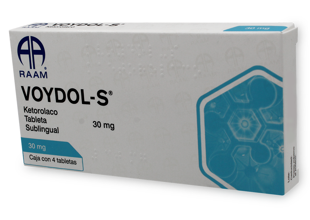 VOYDOL S 4 TAB SUBLINGUALES 30 MG