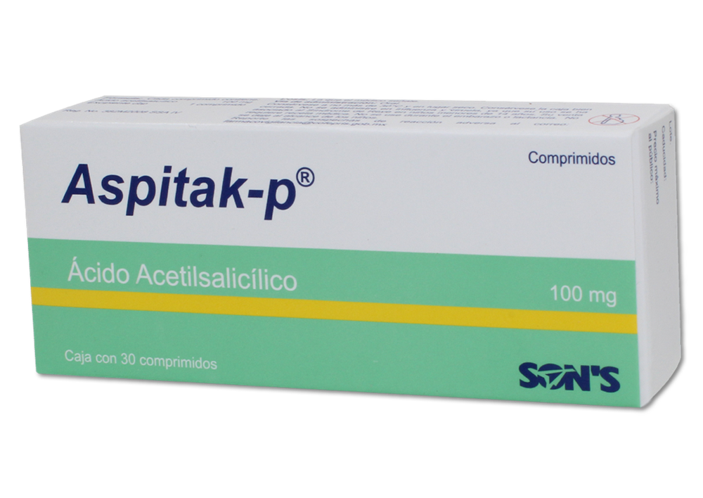 ASPITAK-P 30 COMP 100 MG