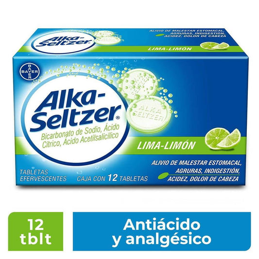 ALKA SELTZER LIMON 12 TAB