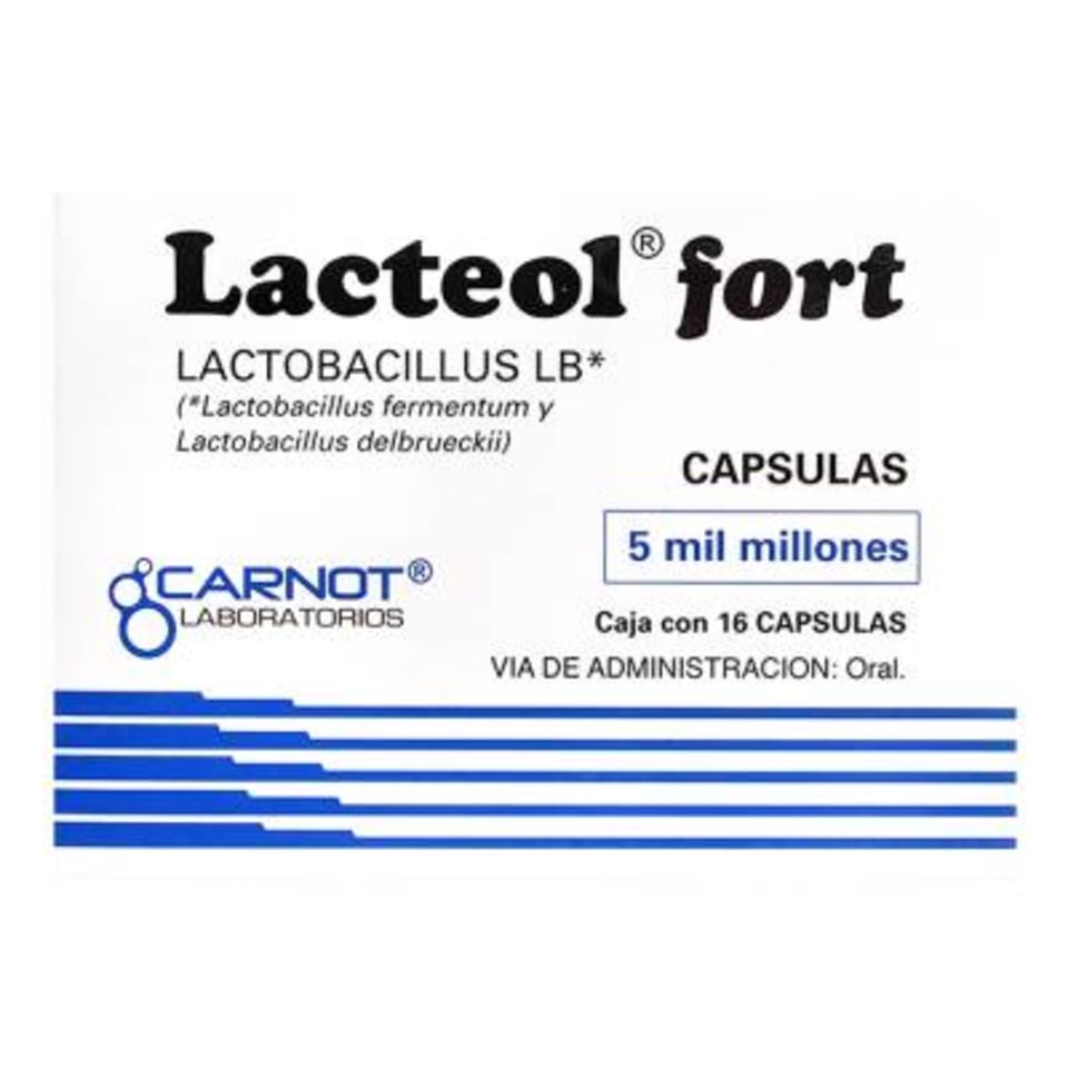 LACTEOL FORT 16 CAPS 5 MIL MILLONES