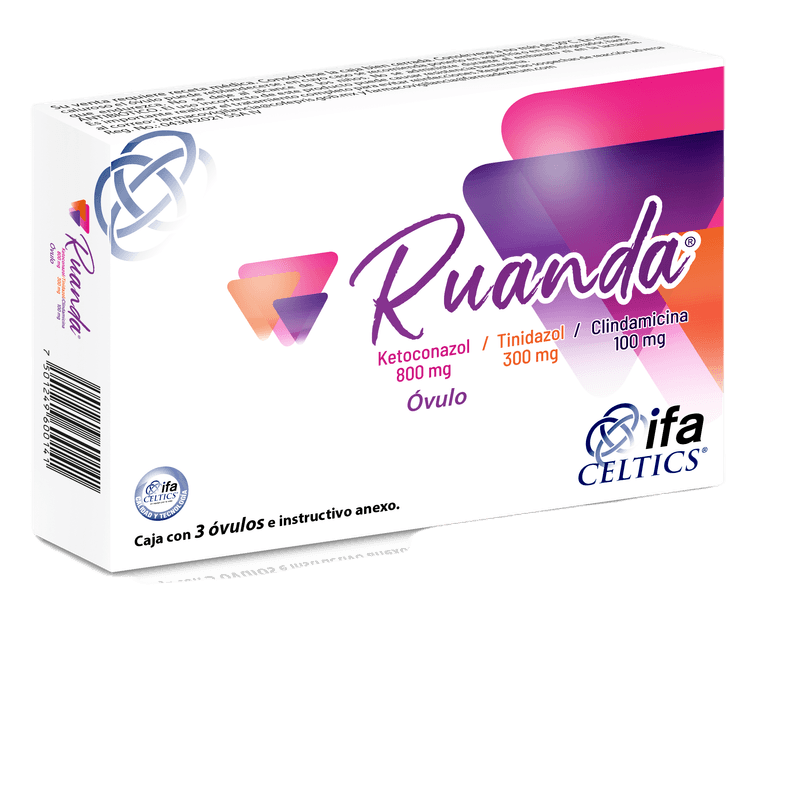 RUANDA 3 OVULOS 800/300/100 MG