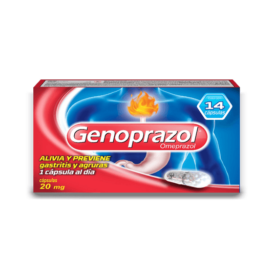 GENOPRAZOL 14 CAP 20 MG