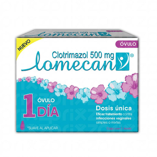 LOMECAN CJA C/1 OVULO 1DIA 500 MG