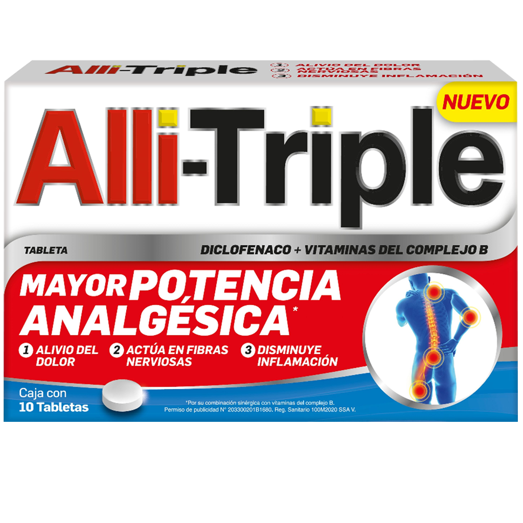 ALLI-TRIPLE 10 TAB 50/.25/50/50 MG