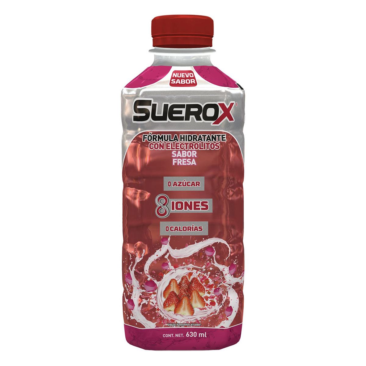 SUEROX 8IONES FRESA 630 ML
