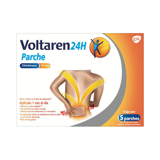 VOLTAREN 24H 5 PARCHES 15 MG