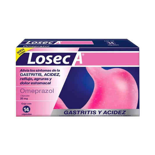 LOSEC A 28 CAPS 20 MG
