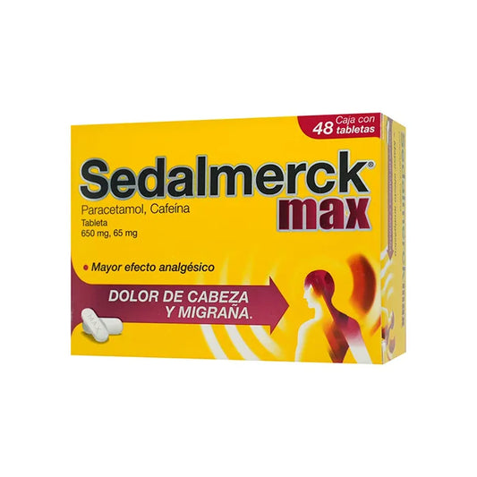 SEDALMERCK MAX 48 TAB 650MG/65MG