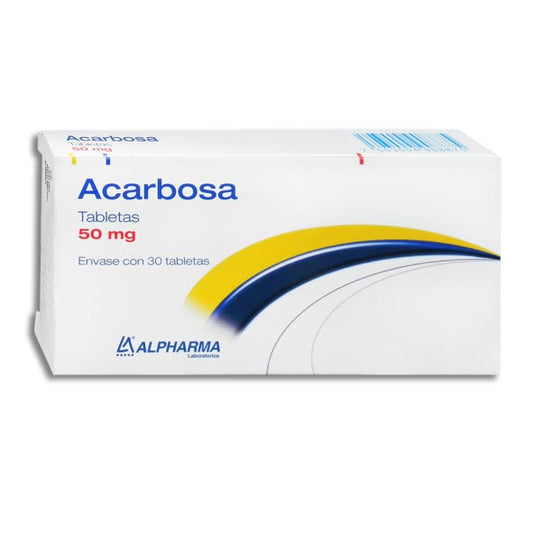 ACARBOSA 30 TAB 50 MG