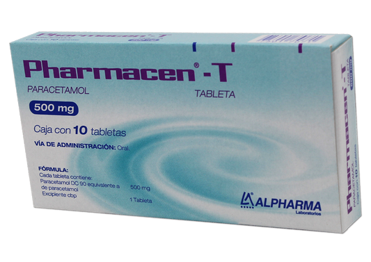 PHARMACEN-T 10 TAB 500 MG