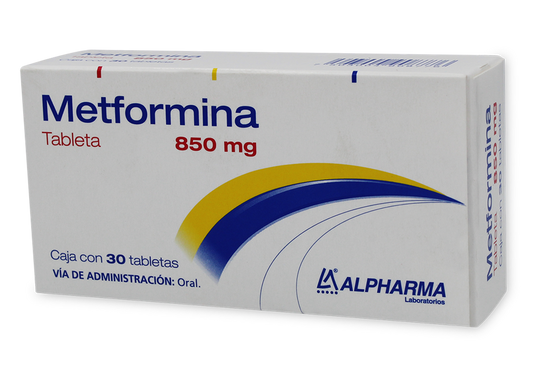 METFORMINA 30 TAB 850 MG