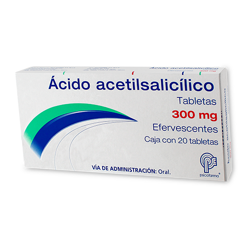 ACIDO ACETILSALICILICO EF 20 TAB 300 MG
