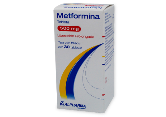 METFORMINA LP 30 TAB 500 MG