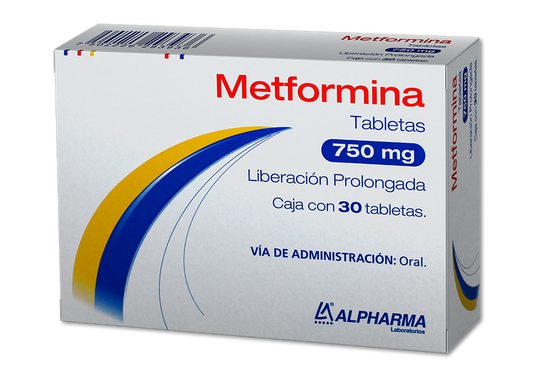 METFORMINA LP 30 TAB 750 MG