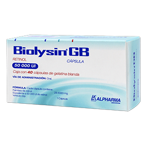BIOLYSIN GB 40 CAPS 50000 UI