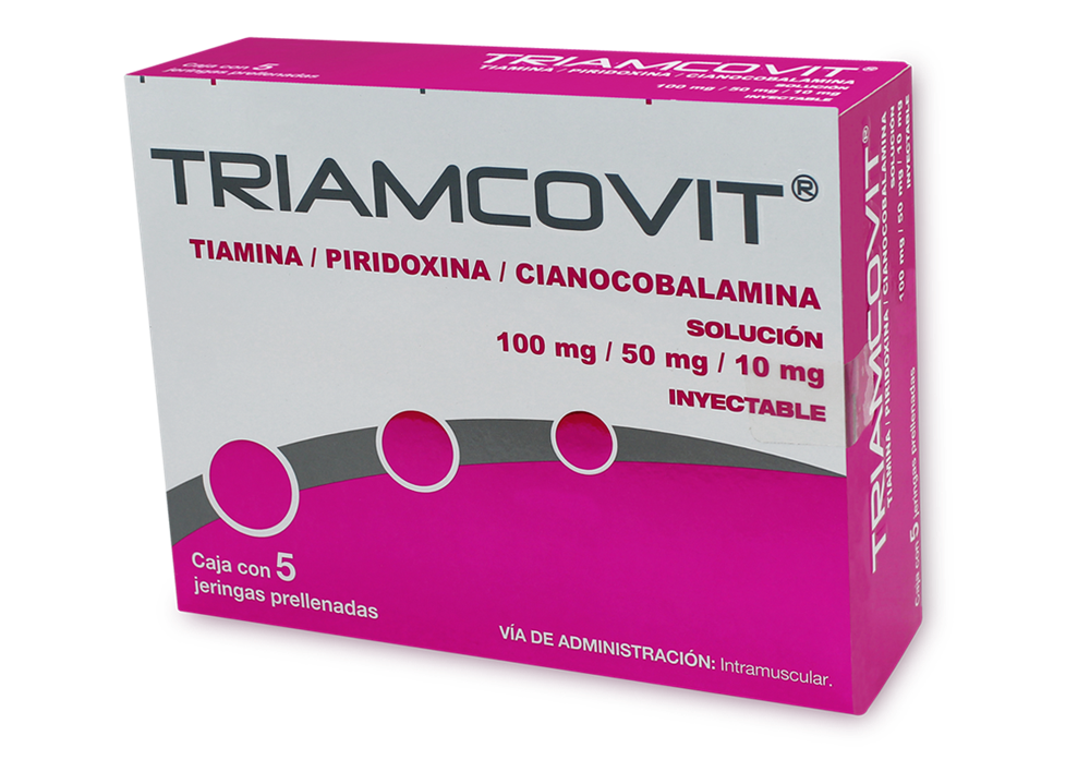 TRIAMCOVIT 5 AMP 100MG/50MG/10MG