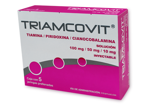TRIAMCOVIT 5 AMP 100MG/50MG/10MG