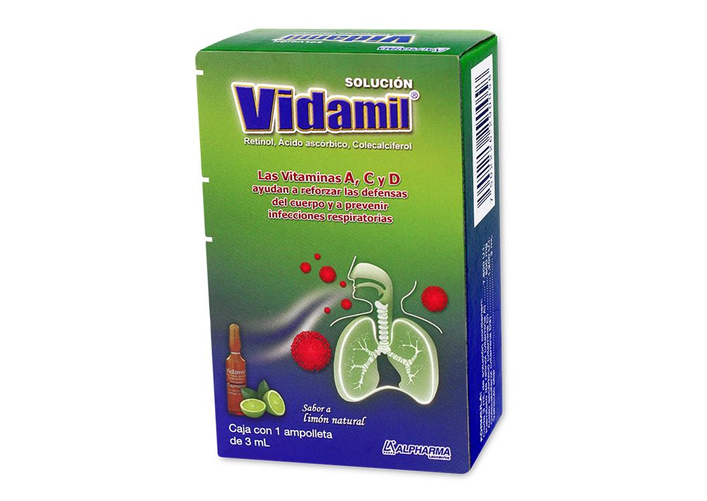 VIDAMIL 1 AMP 7800/600/1200 3 ML