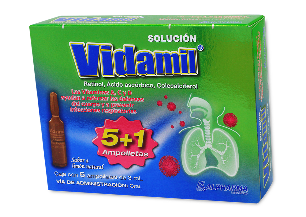 VIDAMIL 5 AMP 7800/600/1200 3 ML