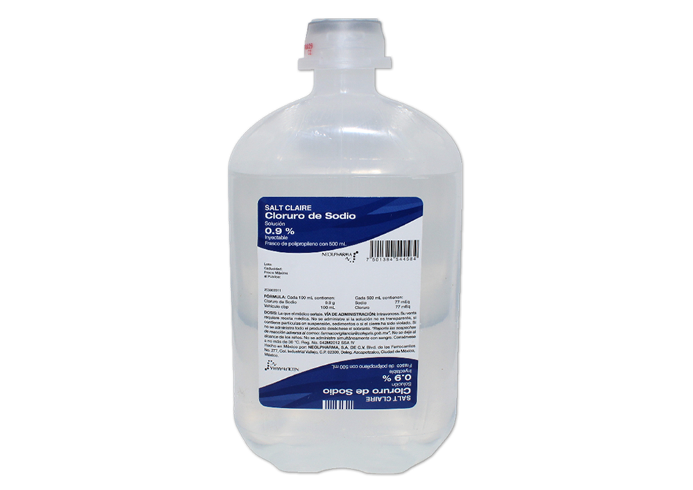 SUERO CLORURO DE SODIO 1 FCO 0.9%/500ML