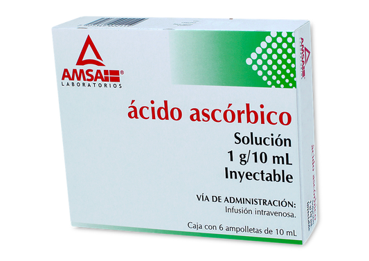 ACIDO ASCORBICO 6 AMP 1G/10 ML