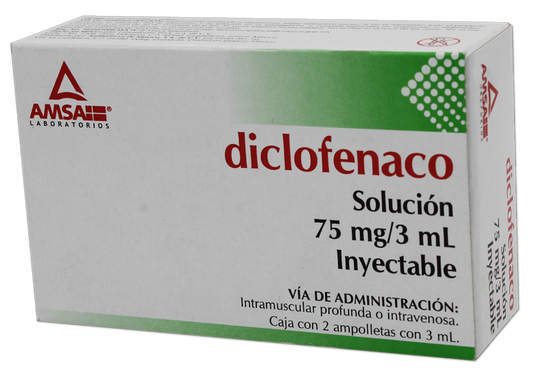 DICLOFENACO 2 FA 75MG/3 ML
