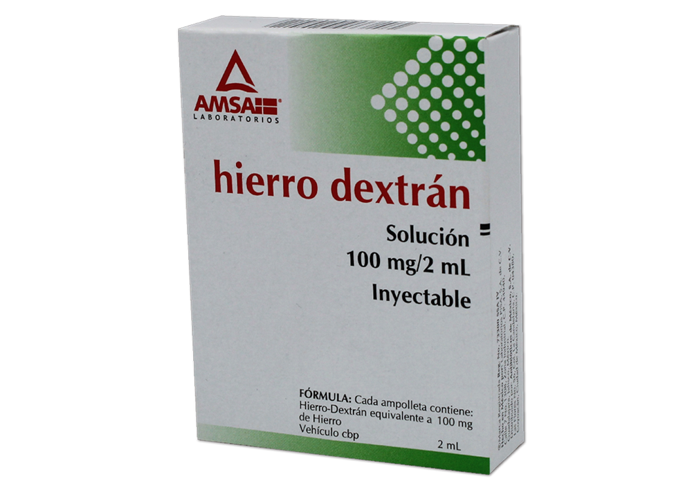 HIERRO DEX 3 AMP 100 MG /2 ML
