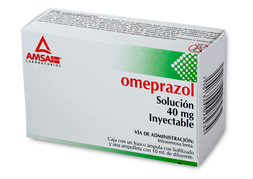 OMEPRAZOL 1 FA 40MG/10 ML