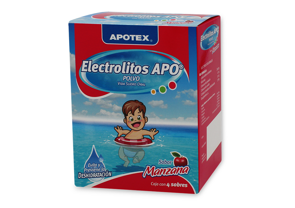 ELECTROLITOS MANZANA 4 SOB 20/3.5/2.9 G