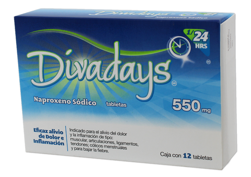 DIVADAYS 12 TAB 550 MG