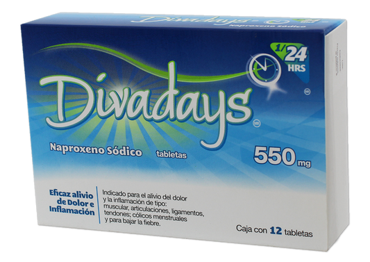 DIVADAYS 12 TAB 550 MG